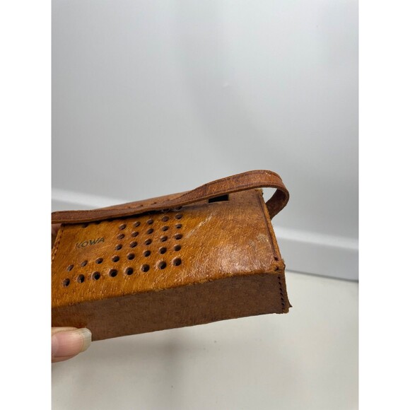 case only!! KOWA Transistor Radio or Camera brown leather case- JAPAN - Picture 3 of 10